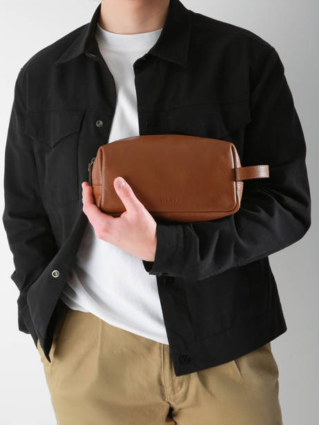 Toiletzak Flandres Leder Etrier Bruin flandres EFLA920M ander zicht 1